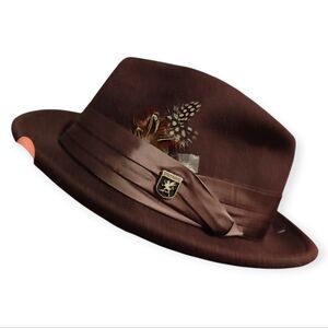 Ash Fedora Crushable Wool Felt Pinch Front Hat